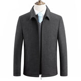 manteau-vintage-court-couleur-unie-avec-fermeture