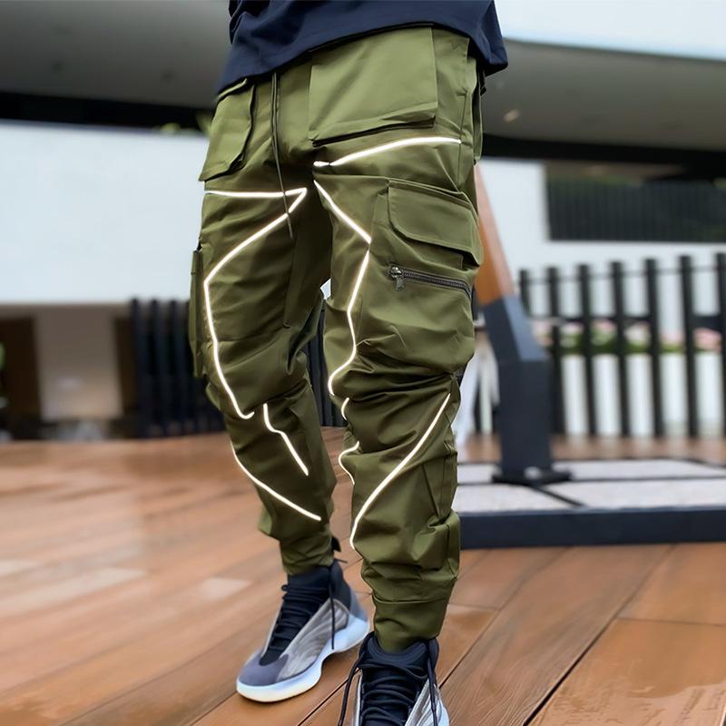 pantalon-sport-decontracte-multi-poches-vintage