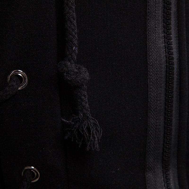 Sweat à capuche vintage à lacets sur les côtés