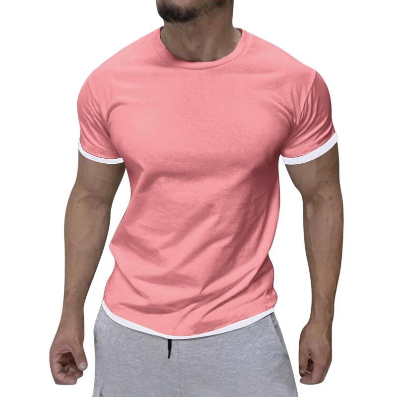 t-shirt-col-rond-blocs-couleurs-vintage