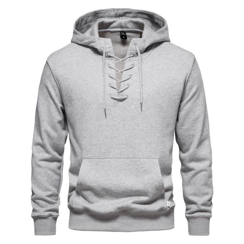 sweat-capuche-uni-ample-col-cordon-vintage