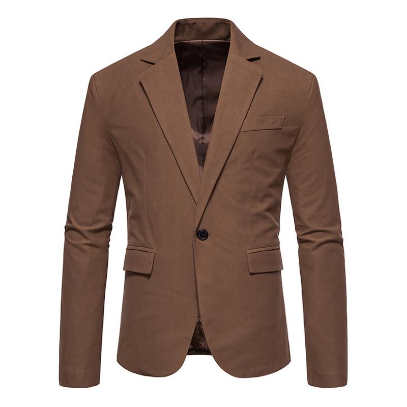 Blazer en daim vintage à un bouton