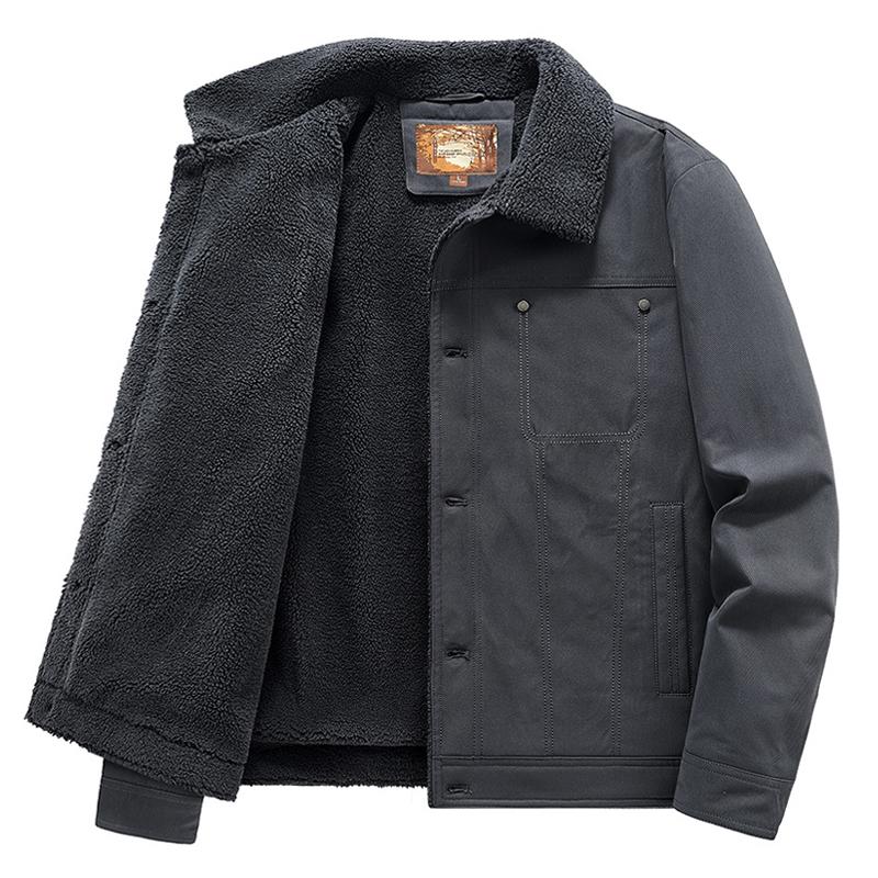 veste-vintage-ample-revers-epais-peluche