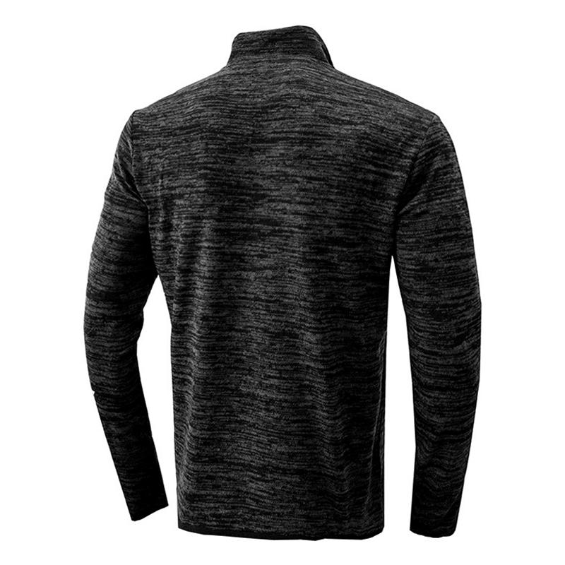 Sweat à capuche à manches longues et col montant zippé vintage