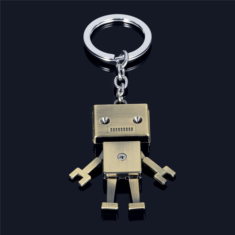 porte-cle-robot-vintage-argent