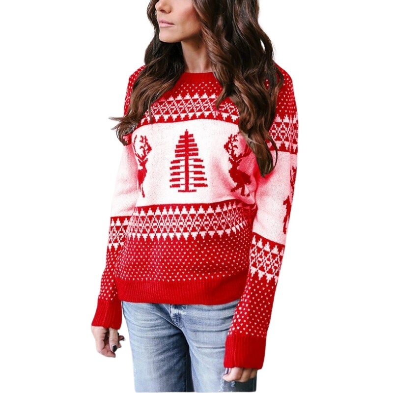 pull-de-noel-femme-vintage