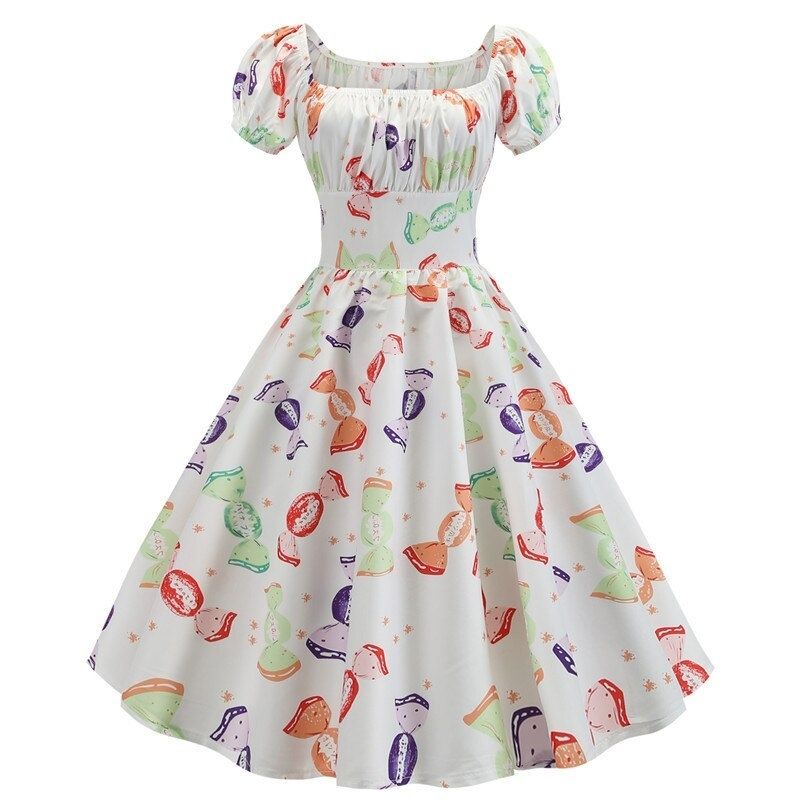 robe-ceremonie-vintage-fleurie