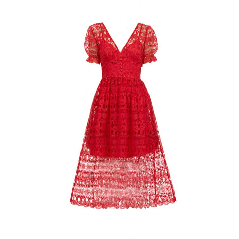robe-cocktail-vintage-en-dentelle
