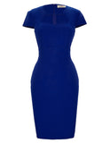 robe-crayon-vintage-annee-50-bleu-fonce