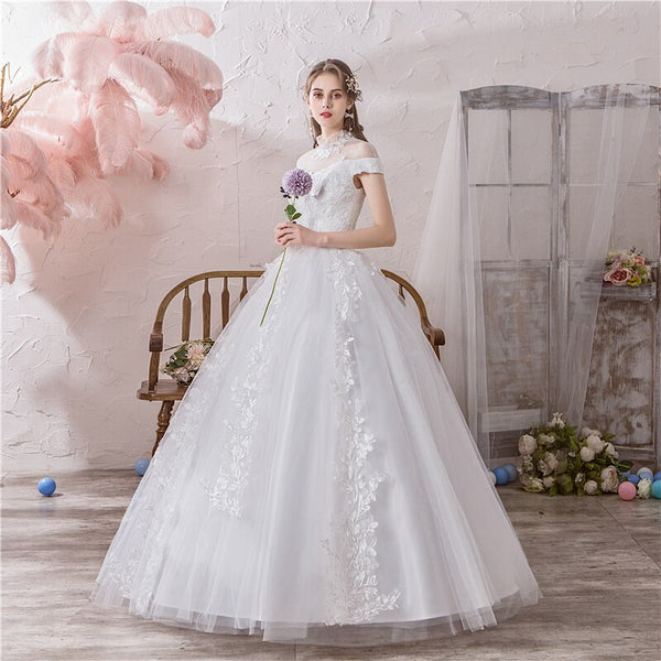 Robe de sale mariée col roulé