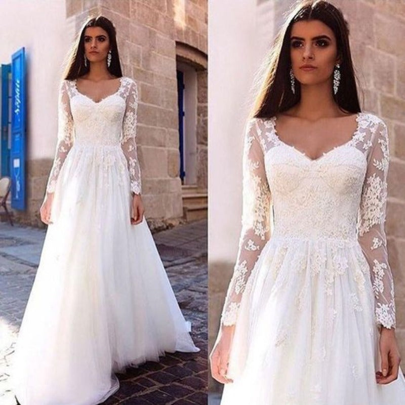   robe-de-mariee-vintage-manche-longue