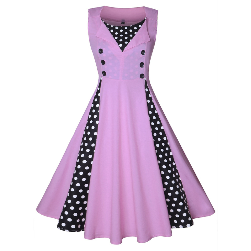 robe-ete-longue-vintage-annee-50