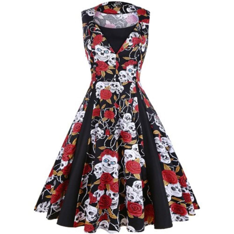 robe-fleurie-vintage-annee-50