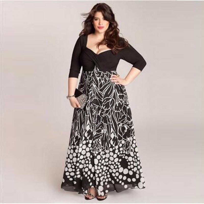 robe-longue-vintage-grande-taille