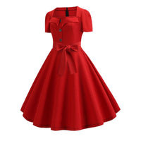 robe-rouge-vintage-femme