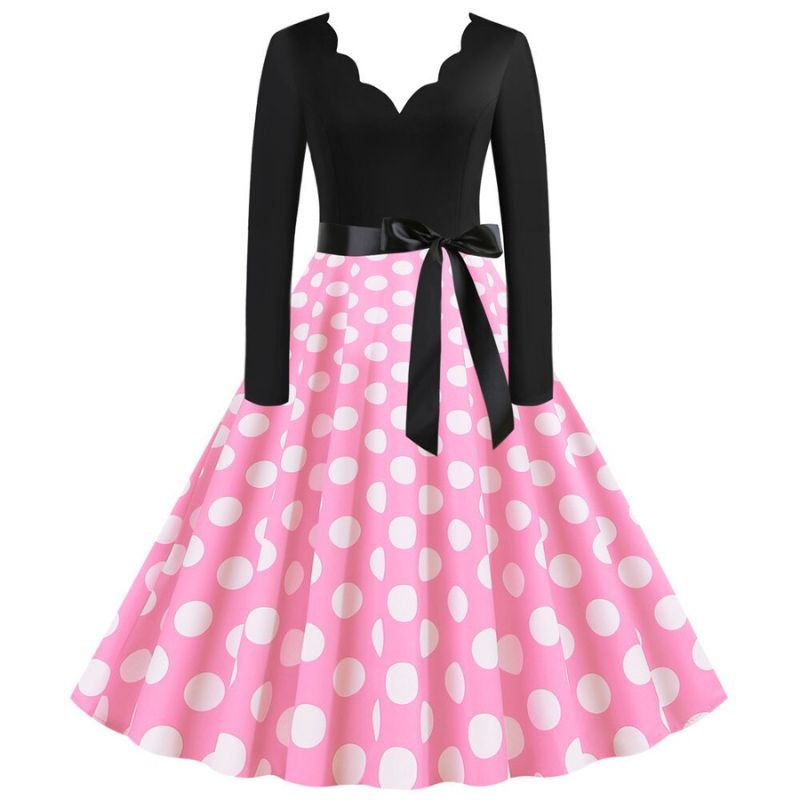 robe-vintage-annee-60-avec-manche