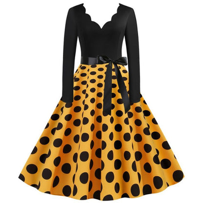 robe-vintage-annee-60-avec-manches