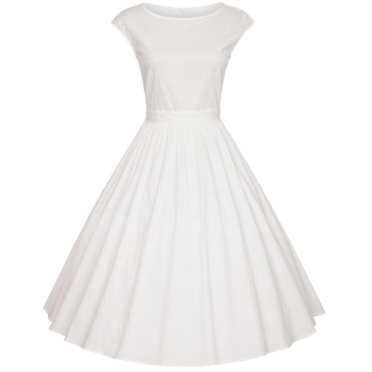 robe-vintage-annee-60-blanche