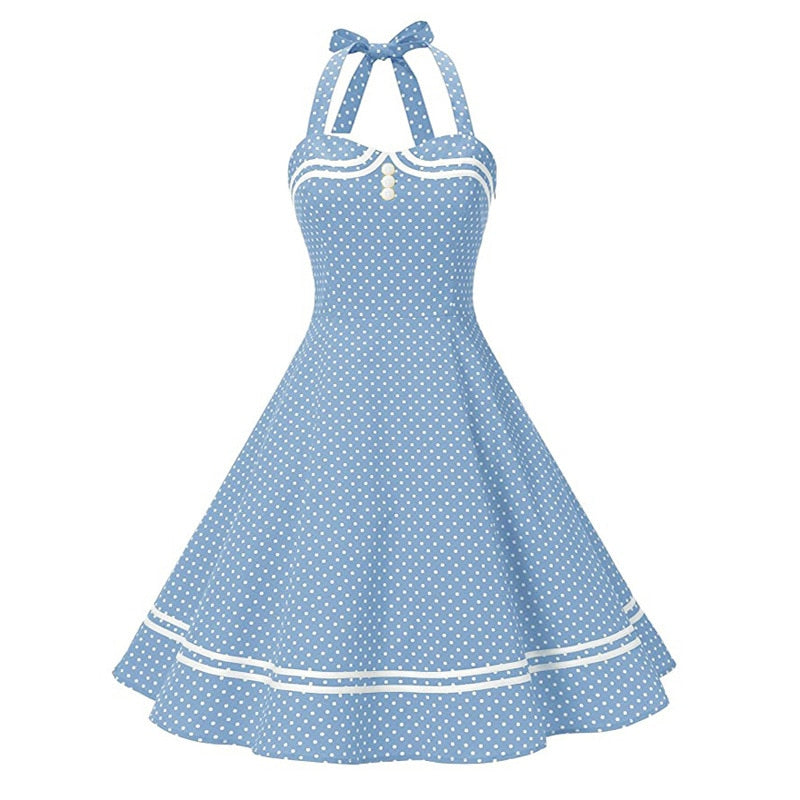 robe-vintage-bleu-roi