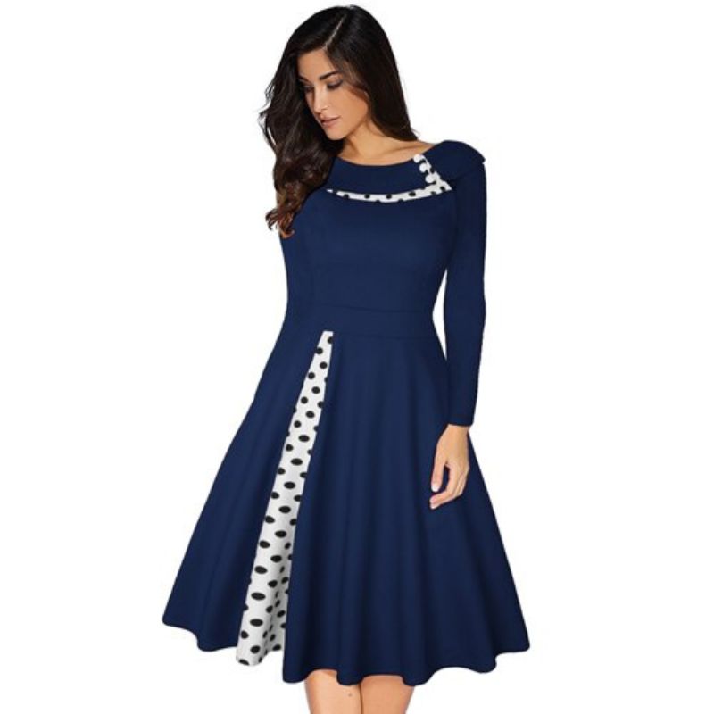 robe-vintage-manches-longue
