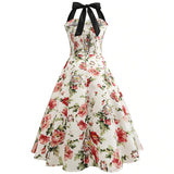 robe-annee-80-pin-up-fleurie