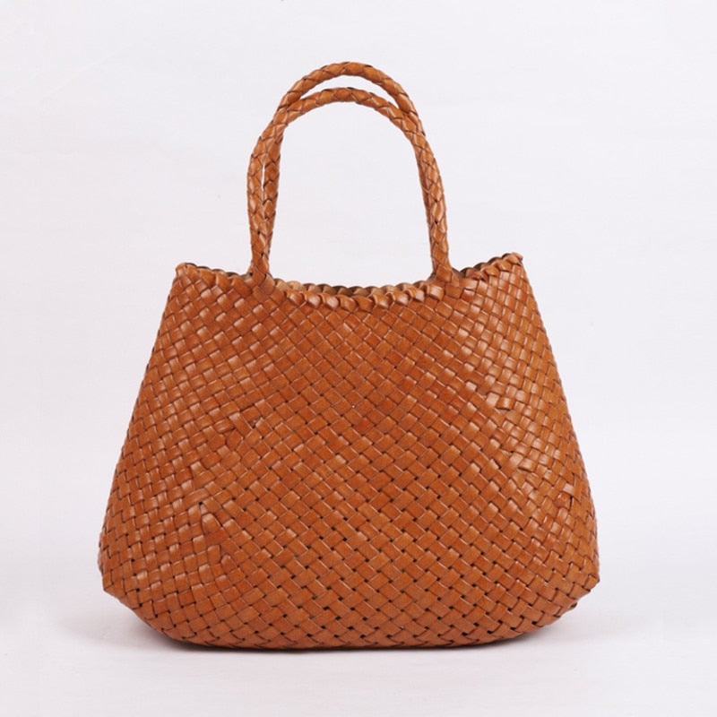 Sac tressé cuir cheap