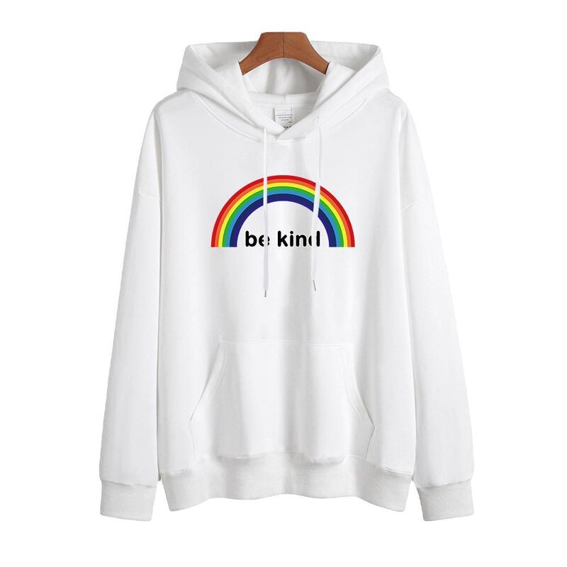sweat-capuche-arc-en-ciel-retro-a-logo-vintage