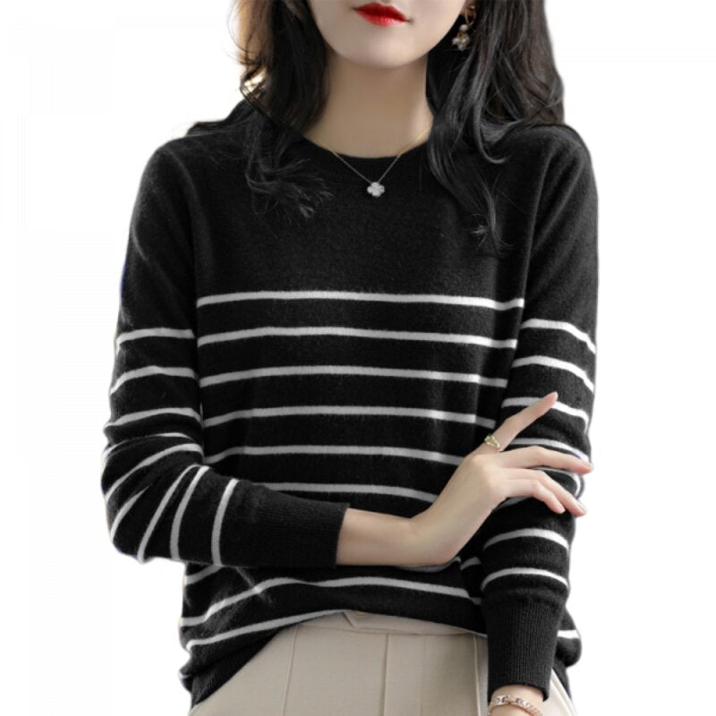 sweat-raye-vintage-femme