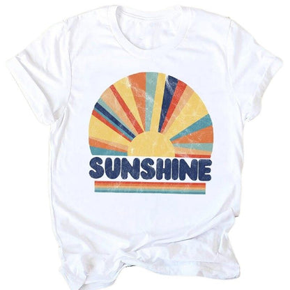    t-shirt-imprime-vintage-femme-sunshine