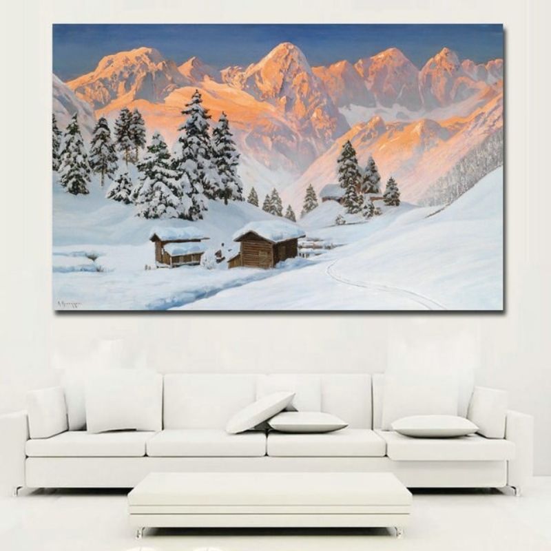     tableau-bois-montagne-vintage