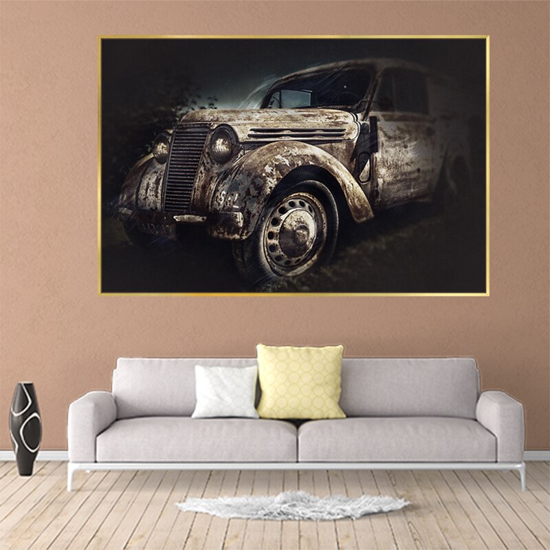     tableau-toile-voiture-vintage