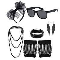 Tenue Fête Années 90 - 17 Accessoires Fluo (sac, Lunettes, Bijoux) - Pour Soirée à Thème, Majorque, Halloween - 3