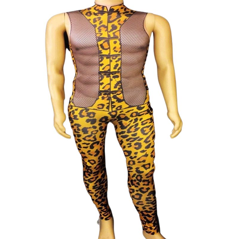 Déguisement disco homme blanc et argent
