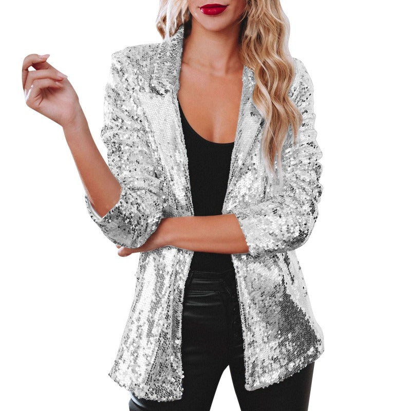 Paillettes Veste Sequins Promod Veste Courte Gilet Paillette Femme