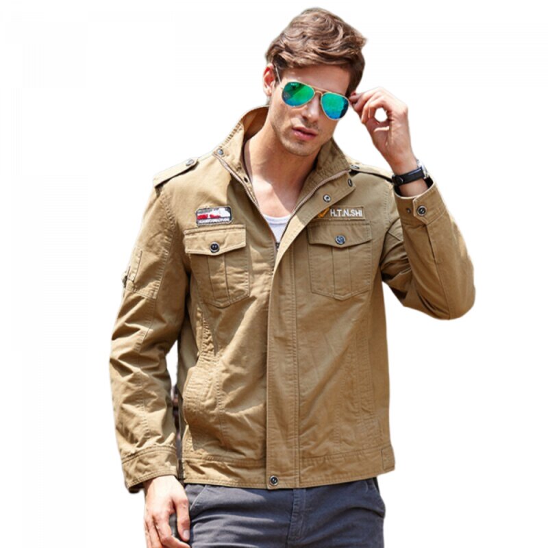 Veste Militaire Vintage Kaki Homme | Mode Vintage