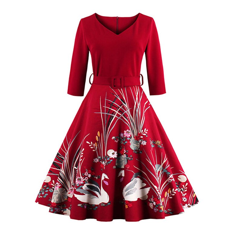 vintage-robe-noel-femme